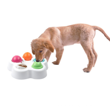 pet products round dog and cat universal fun interactive feeder adjustable dog treat ball dog feeder toy